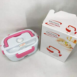 Ланч бокс электрический с подогревом Lunch Heater 220 V Pro, ланч бокс от сети. Цвет: розовый