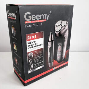 Триммер для стрижки бороды триммер для носа, электробритва 3 в 1 GEMEI GM-7113, Триммер беспроводной