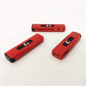 Зажигалка электрическая, электронная зажигалка спиральная подарочная, сенсорная USB. Цвет: красный