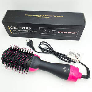 Фен Щетка расчёска 3в1 One step Hair Dryer 1000 Вт 3 режима выпрямитель для укладки волос стайлер с функцией ионизации