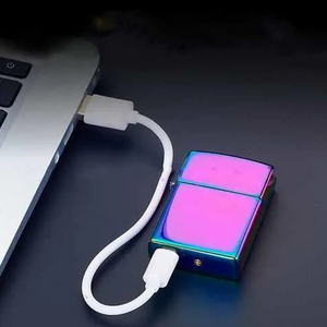 Зажигалка импульсная NB USB-215. Цвет: фиолетовый