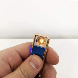 Зажигалка спиральная USB ZGP-1. Цвет: синий