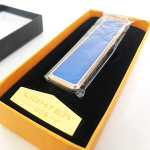 Зажигалка спиральная USB ZGP-1. Цвет: синий