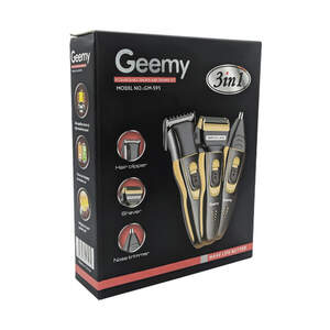 Электробритва сеточная и триммер для бороды GEMEI/Geemy GM-595 с аккумулятором. Цвет: золотой