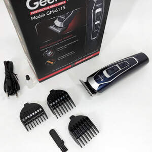 Машинка для стрижки GEMEI GM-6115, машинка для стрижки волос беспроводная. Цвет: синий