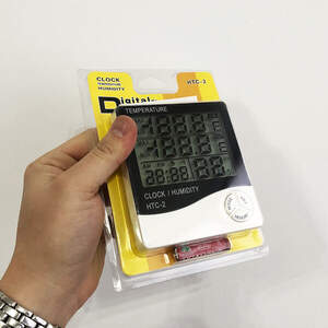 Термометр-гигрометр HTC-2 с часами и выносным датчиком температуры